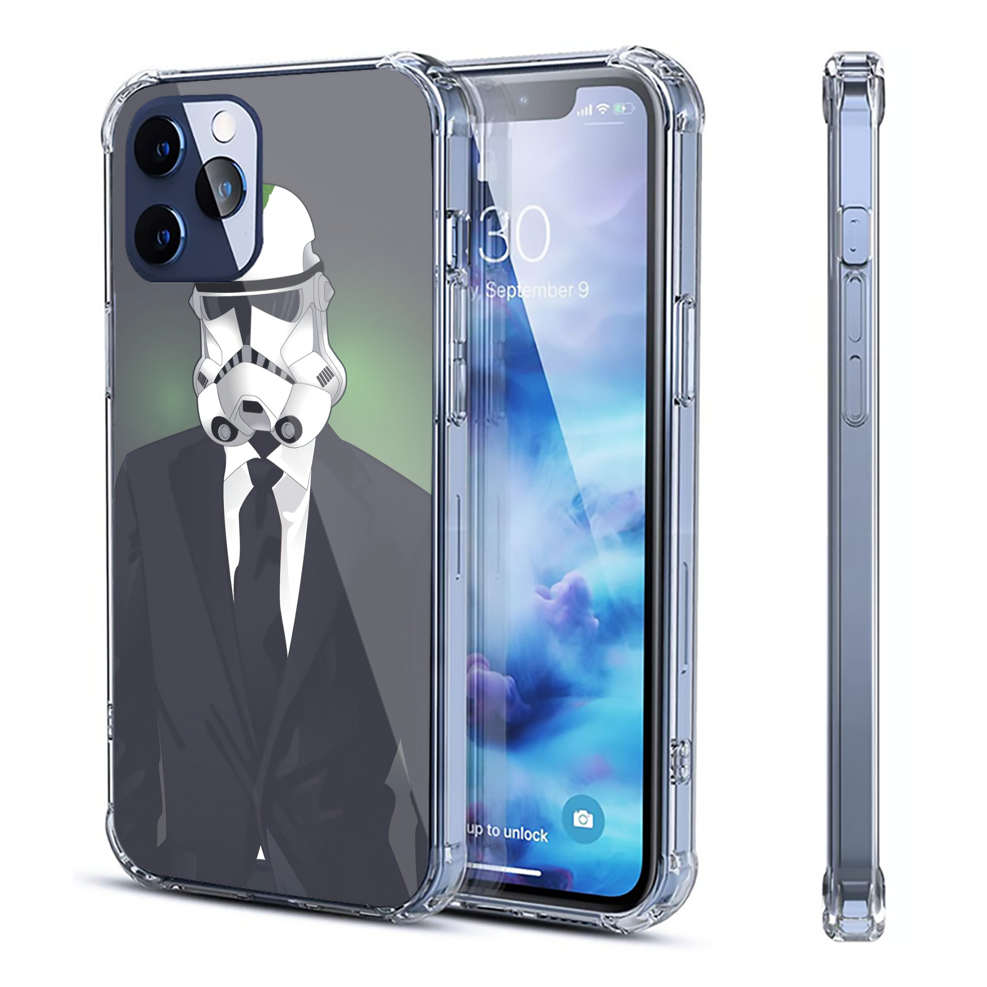 （画像用） スター・ウォーズ Star Wars 【iPhone 12シリーズ対応】透明スマホケース（クリアソフトケース）